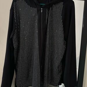 Colleen Lopez Black and White Studded Jacket